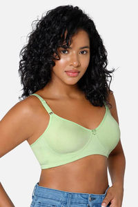 Intimacy Non-Padded Non-Wired High Coverage T-Shirt Bra - Lily Green — thumbnail 4